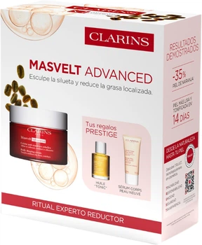 Zestaw pielęgnacyjny Clarins Masvelt Advanced Krem do ciała 200 ml + Olejek do ciała 30 ml + Serum do ciała 30 ml (3666057469794)