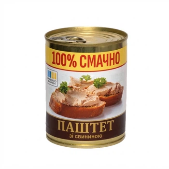 Паштет Тернопильський мясокомбинат со свининой 330 г жб