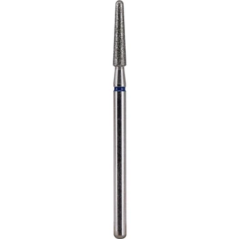 Алмазна фреза(бор) конус скруглений синій 2,5x12mm