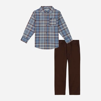 Дитячий комплект (сорочка + штани) для хлопчика Calvin Klein 718133655 74 см Різнобарвний (1159847647)