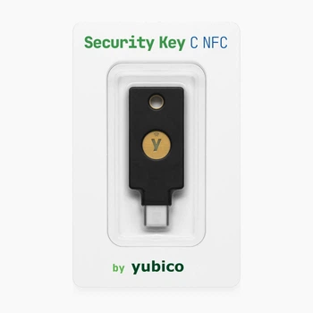 Ключ безопасности Security Key C NFC (прошивка версии 5.8), USB-C, Yubico Черный (YubiKeyC-nai)