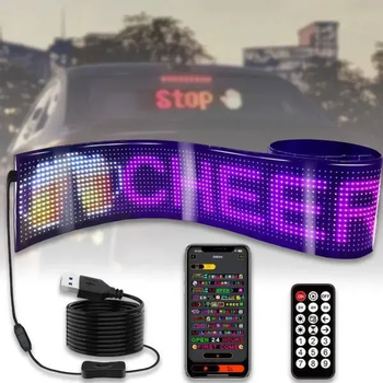 Гнучкий екран LED Matrix Panel APP wi-fi rgb 92*374 мм, регульована яскравість, захист IP65 (ART-0566)
