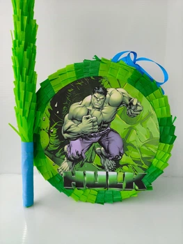 Піньята Казковий світ супер Герої Marvel Hulk Халк Галк 35*35*12 +біта