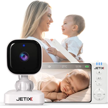 Бездротова відеоняня JETIX BabyCam 5 PLUS з великим HD екраном і тримачем