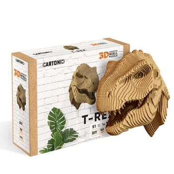 Картонний настінний конструктор Cartonic 3D Puzzle T-REX