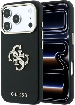 Чохол для смартфона Guess Smooth & Big Strass Logo для Apple iPhone 18 Pro / Apple iPhone 17 Pro Black (3666339654269)