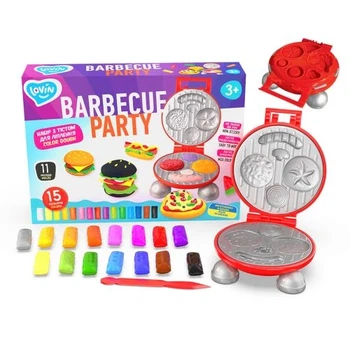 Набор теста для лепки Lovin Barbecue Party 15 цветов с молдами и грилем