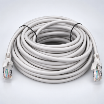 Патч-корд сетевой Ritar PCR-CCA/15G UTP Cat.5e RJ-45 длиной 15 м серый