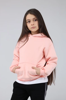 Худі для дівчинки YUKI персиковий 140 ЦБ-00284932