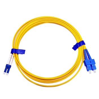 Патчкорд оптический SC/UPC-LC/UPC SM 1м Duplex Slim