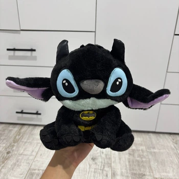 М'яка плюшева іграшка Стіч Бетмен (Stitch Batman) DC Comics / Disney, чорний