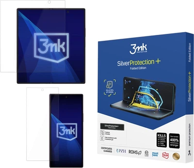 Антимікробна захисна плівка 3mk SilverProtection+ Folded Edition для смартфона Samsung Galaxy Z Fold8 Ultra (5903108784993)
