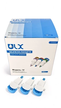 Ланцет безопасный ULX Модель IV 21G/1.8 мм (100 шт) Поток крови - средний