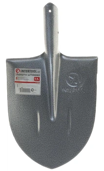 Лопата штикова 0,8 кг "Американка" з ребрами жорсткості INTERTOOL (FT-2000)