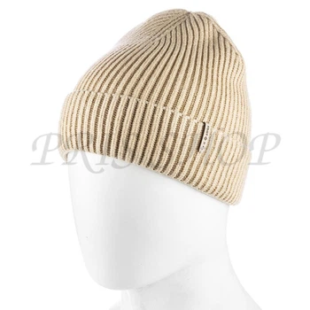 Шапка віскозна одинарна не висока з відворотом ATRICS Wh941 Универсальный бежевий