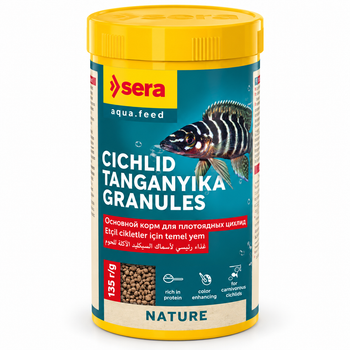 Сухой корм для рыб sera Cichlid Tanganyika Granules - 250 ml (135г.)
