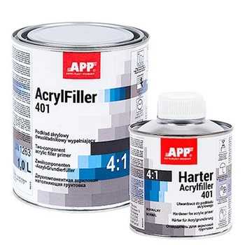 Акриловый грунт APP AcrylFiller 401 4:1 серый 1л+0,25л отвердитель 020416 60 TR03164
