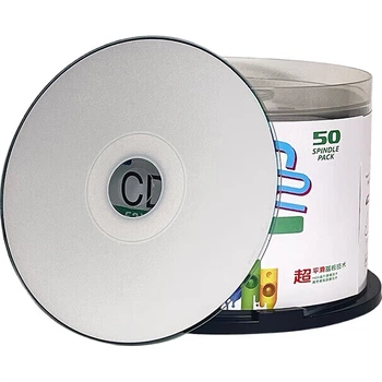 Диски Maxell CD-R/записувані диски, серія з поверхнею для друку, чисті записувані диски, швидкість 52x, 700 МБ, 50 штук у бочці