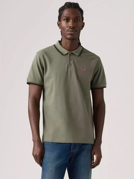 Поло длинное мужское Levi`s 727330066 2XL Зеленое (1162711636)