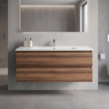 Тумба Creavit Alinda AD0120.10.VV 120 см з раковиною SU120, Walnut (волоський горіх)