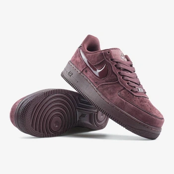 Жіночі кросівки Air Force 1 07 Burgundy Suede замша 37 бордовий