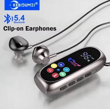 MINI MP3 Audio плеер KEBIDUMEI с клипсой и наушниками, Bluetooth 5.4
