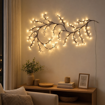 Світлодіодна гірлянда-вітка USB 1,8 м, 108 LED, теплий білий