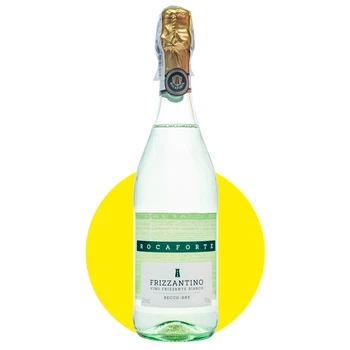 Вино игристое Рокафорте Фризантино Треббьяно/Rocaforte Frizzantino Trebbiano белое сухое, 0,75 л, 10%