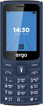 Мобильный телефон ERGO E243 DualSim Blue (7231986)