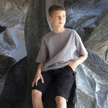 Футболка для подростков оверсайз FTTM-25-9 Gbi Teens Бежевий на рост 170 (14510) 5081718
