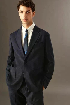 Блейзер чоловічий COS wool-flannel blazer 1185312001 Eur 50 Синій