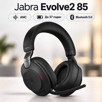 Бездротова гарнітура Jabra Evolve2 85 USB-C ANC з мікрофоном Bluetooth
