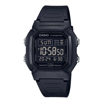 Чоловічий електронний годинник Casio W-800H-1B чорний