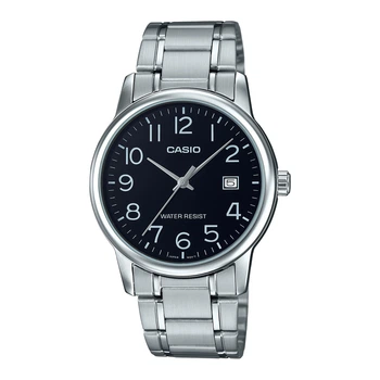 Чоловічий годинник Casio MTP-V002D-1B чорний циферблат