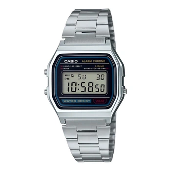 Наручний електронний годинник Casio A158WA-1 сріблястий
