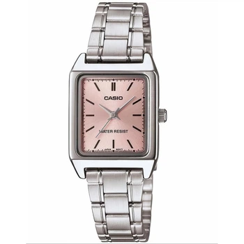 Жіночий годинник Casio LTP-V007D-4E рожевий циферблат