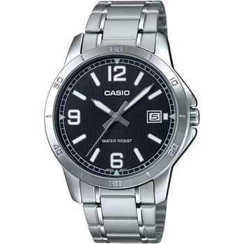 Чоловічий годинник Casio MTP-V004D-1B2 чорний циферблат