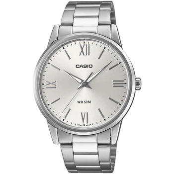 Чоловічий годинник Casio MTP-1303DD-7A сріблястий циферблат