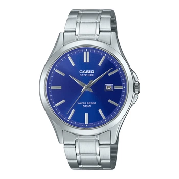 Чоловічий годинник Casio MTS-115D-2A1 синій циферблат