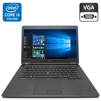 Ноутбук Dell Latitude E5450 / 14" (1920x1080) IPS / Intel Core i5-5300U (2 (4) ядра по 2.3 - 2.9 GHz) / 8 GB DDR3 / 320 GB HDD / Intel HD Graphics 5500 / WebCam б/в