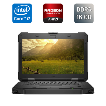 Защищенный ноутбук Dell Latitude 5420 Rugged / 14" (1920x1080) IPS / Intel Core i7-8650U (4 (8) ядра по 1.9 - 4.2 GHz) / 16 GB DDR4 / 512 GB SSD / AMD Radeon RX 540, 4 GB GDDR5, 128-bit / WebCam / HDMI / Windows 10 б/у