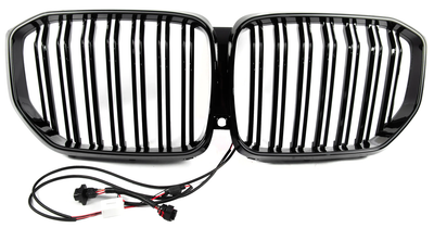 Ноздри решетка радиатора BMW M-Look LED черный глянец для BMW X5 G05 2019-2022 гг