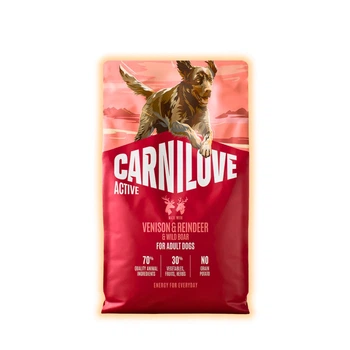 Сухий корм Carnilove Active з олениною та диким кабаном для дорослих собак усіх порід, 4 кг