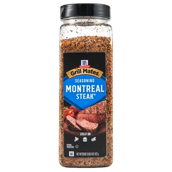 McCormick Grill Mates Montreal Steak 822 г Приправа для стейків МакКормік Гриль Мейтс Монреаль Стейк з чорним і червоним перцем, часником та спеціями