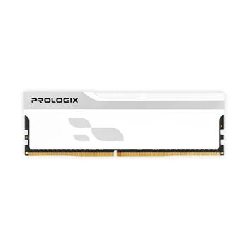 Пам'ять 16Gb DDR5, 5600 MHz, Prologix Onyx, White, 38-44-44-90, 1.35V, з радіатором (PRO16GB5600YW5)