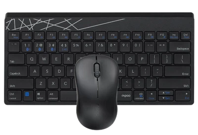 Bluetooth Клавіатура Rapoo 8000M black+ миша UA