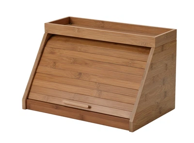 Хлібниця з обробною дошкою та полицею/бамбук 38x25x24 см IKEA NÅLBLECKA 106.274.35