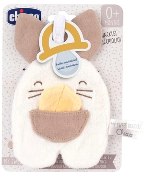Іграшка-комфортер Chicco My Sweet DouDou Зайченя DouDou з тримачем для пустушки (8058664184385)