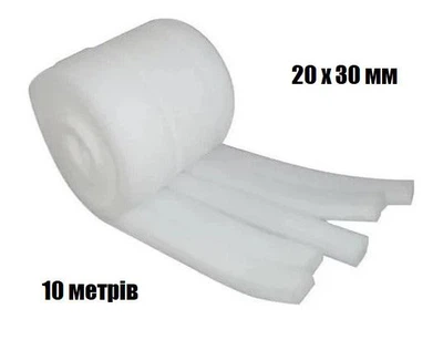 Ущільнювач для вікон поролоновий 20 х 30 мм - 10 метрів, Майстер Лента