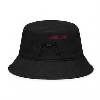 Панама женская летняя с вышивкой мишки COOKIEBEAR, солнцезащитный пляжный головной убор Панамка 56-58 см Черная